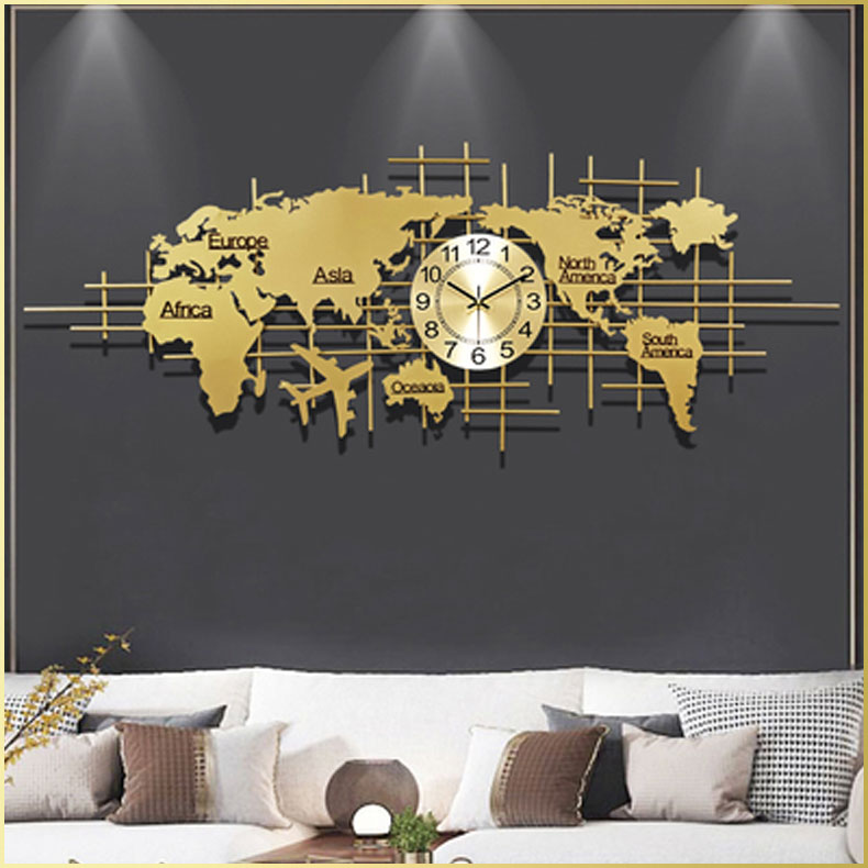 đồng hồ bản đồ thế giới