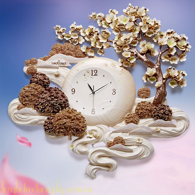 Đồng hồ treo tường đẹp trang trí nghệ thuật hiện đại
