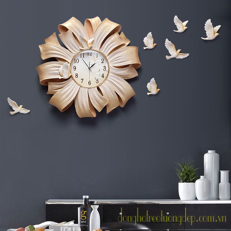 đồng hồ treo tường đẹp top 1 nghệ thuật