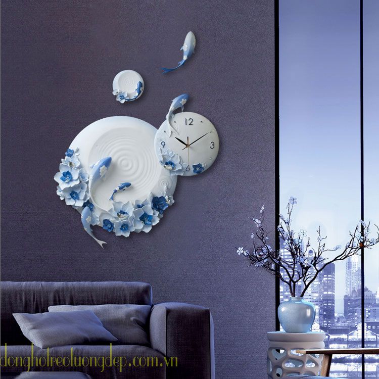 đồng hồ treo tường nghệ thuật đẹp